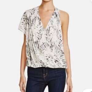 Haute Hippie Silk Asymmetrical Blouse